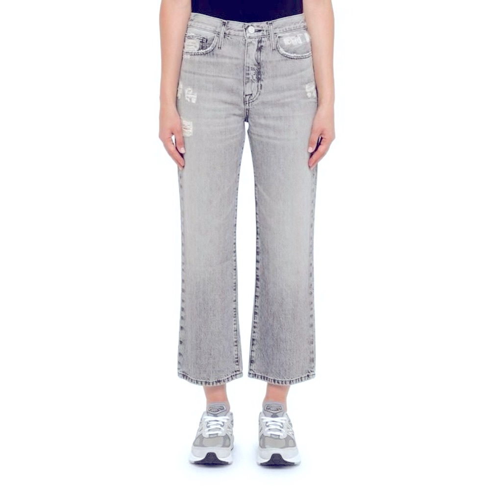 FRAME LE JANE CROP Women’s High Rise Cropped Distressed Jean Kallin Rips size 31 - Picture 2 of 11